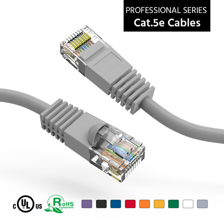 BESTLINK NETWARE CAT5E UTP Ethernet Network Booted Cable - 15ft-Gray 100507GY